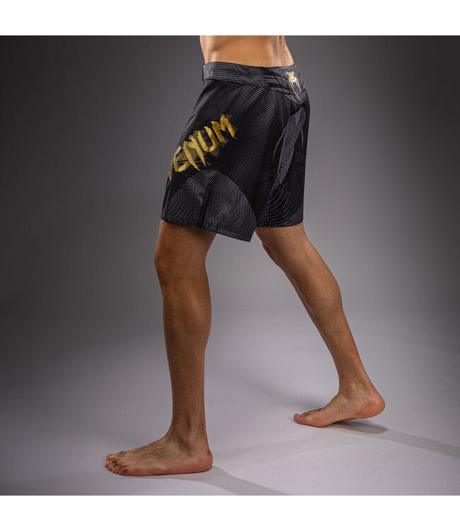 Venum Galactic 3.0 Fight Shorts – Black/Gold for Boxing, Kickboxing & MMA