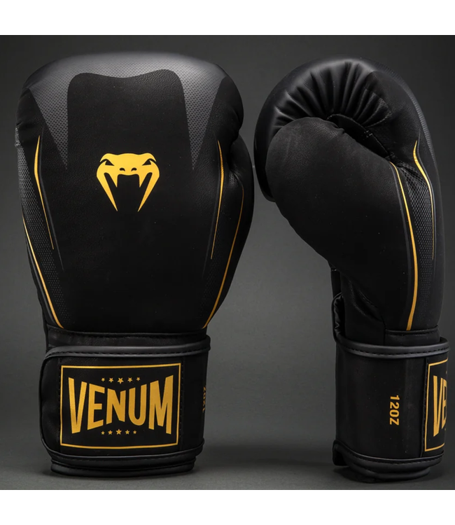 Venum G-Core Boxhandschuhe – Schwarz/Gold für Boxen, Kickboxen & Muay Thai