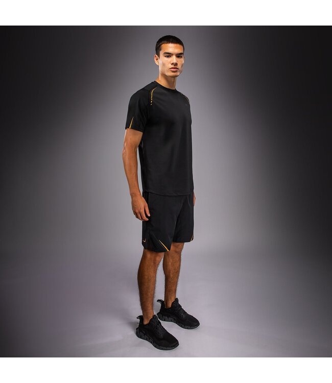 Venum G‑Core Dry Tech T‑Shirt – Schnell‑trocknendes Sportshirt für Boxen, Kickboxen & MMA – Schwarz/Gold