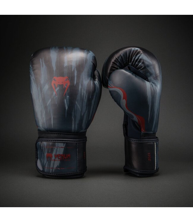 Venum Demon Boxhandschuhe Black Grey – Für Boxen, Kickboxen & Muay Thai
