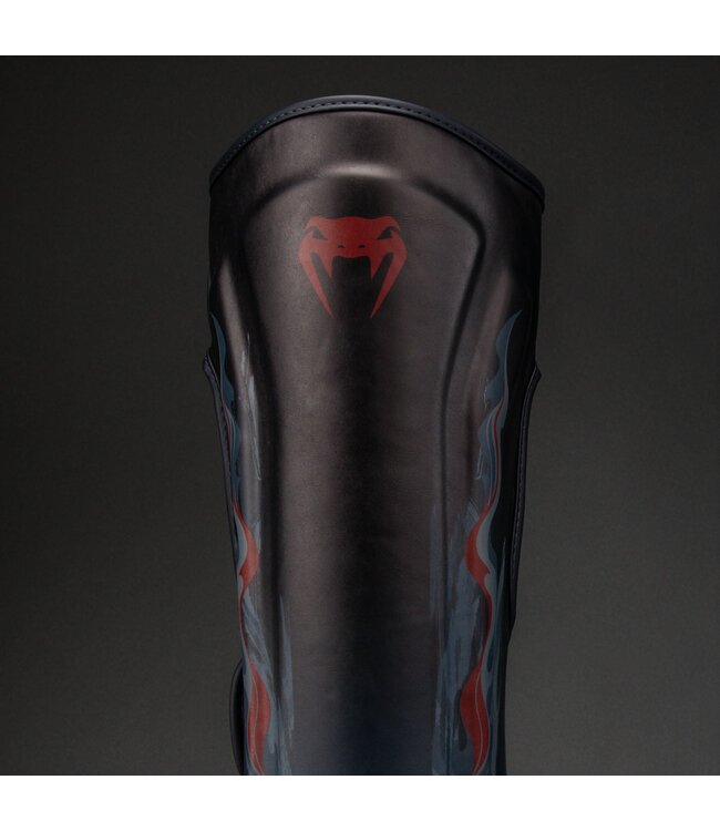 Venum Demon Shin Guards Black Grey – For Muay Thai & Kickboxing