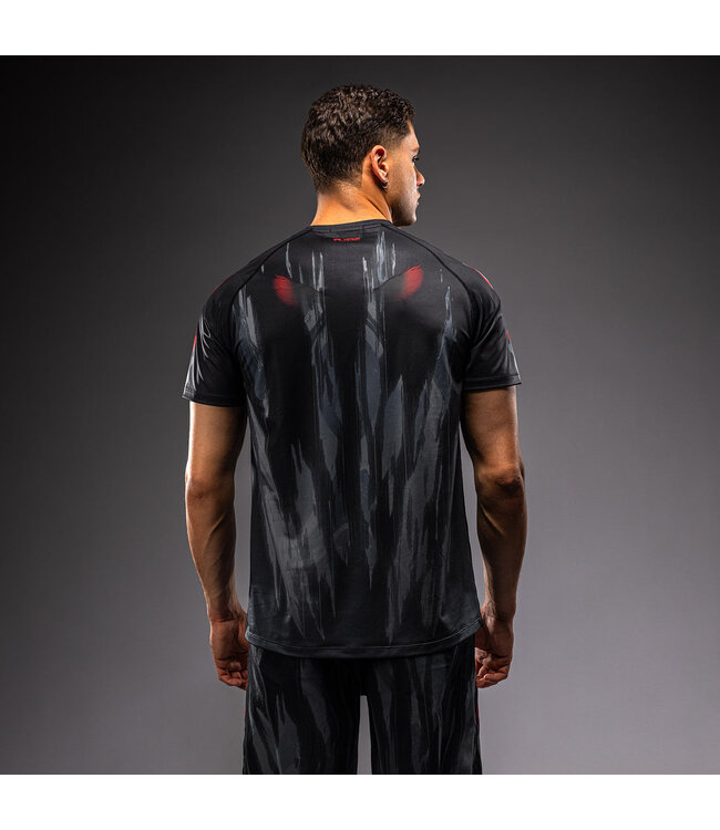 Venum Demon Dry Tech T-Shirt – Black/Grey | Lightweight training performance tee