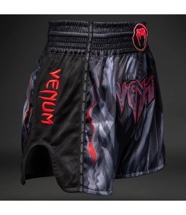Venum Demon Muay Thai Shorts – Black/Grey | Shorts für Muay Thai & Kickboxen