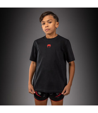 Venum Venum Attack Kids Cotton T–Shirt – Black/Red