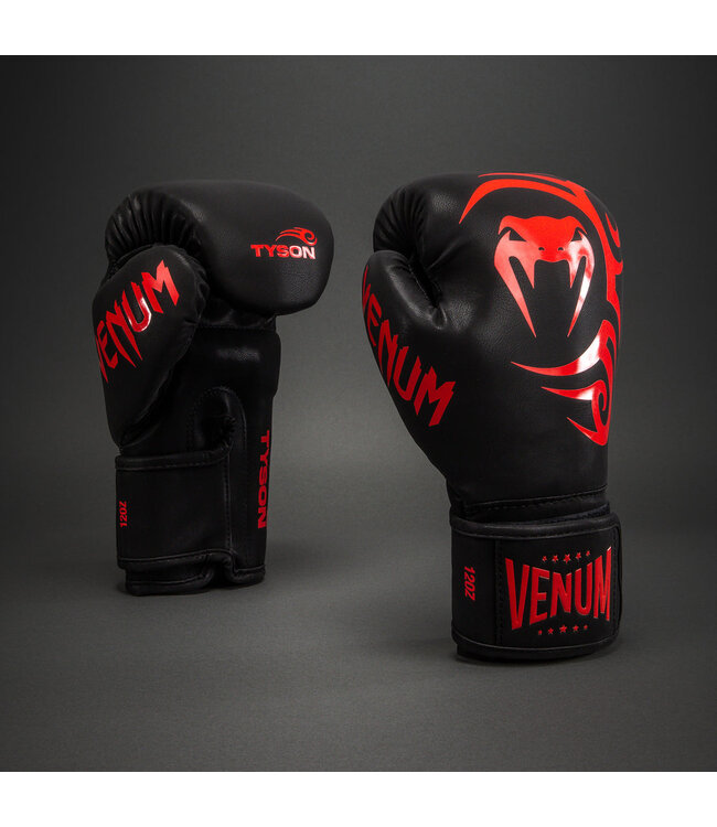 Venum Mike Tyson Replica Boxing Gloves – Black/Red