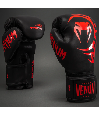 Venum Venum Mike Tyson Replica Boxing Gloves – Black/Red