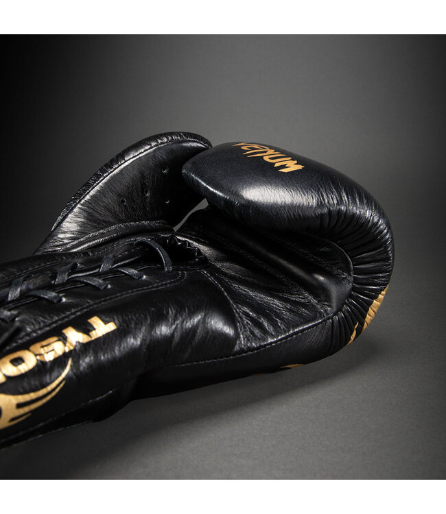 Venum Giant 2.0 Mike Tyson Pro Boxing Gloves with Laces – Black/Gold