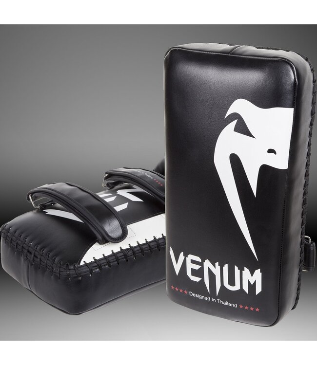 Venum Giant Kick Pads – Black/Ice (Pair) – Kickboxing & Muay Thai