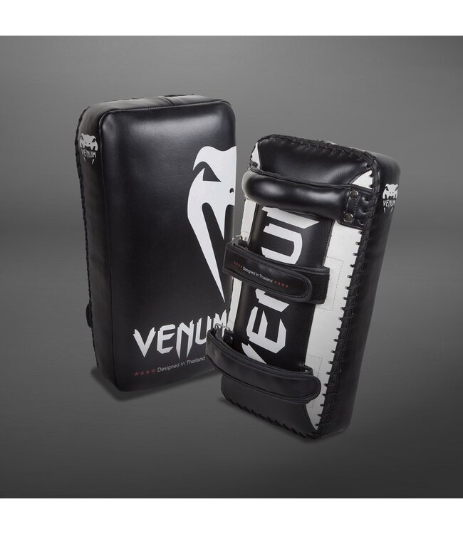 Venum Giant Kick Pads – Black/Ice (Pair) – Kickboxing & Muay Thai