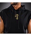 Venum x Mike Tyson Tiger Sleeveless Hoodie – Black/Gold for Boxing, Kickboxing & Fitness