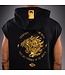 Venum x Mike Tyson Tiger Sleeveless Hoodie – Black/Gold for Boxing, Kickboxing & Fitness