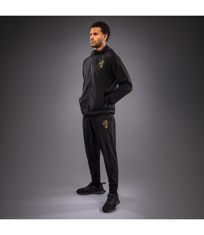 Venum x Mike Tyson Tiger Track Jacket – Schwarz/Gold für Boxen, Kickboxen & Fitness