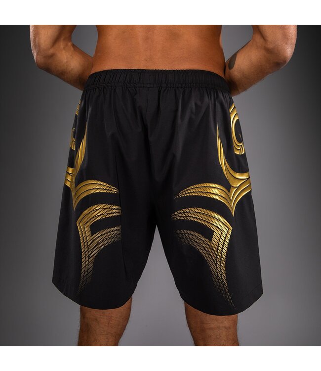 Venum x Mike Tyson Tiger Training Shorts – Black/Gold – Lightweight Training Shorts
