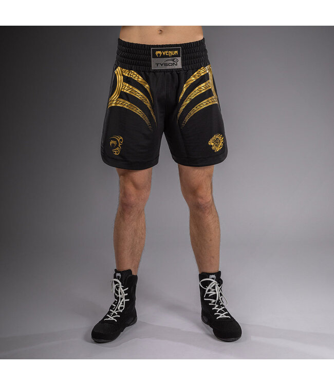 Venum x Mike Tyson Tiger Boxing Shorts – Black/Gold – Fight Fit for Boxing