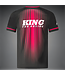 King Pro Boxing BLOODLINE Performance Training T‑Shirt for Kickboxing & Muay Thai – Black/Red
