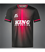 King Pro Boxing BLOODLINE Performance Training T‑Shirt for Kickboxing & Muay Thai – Black/Red