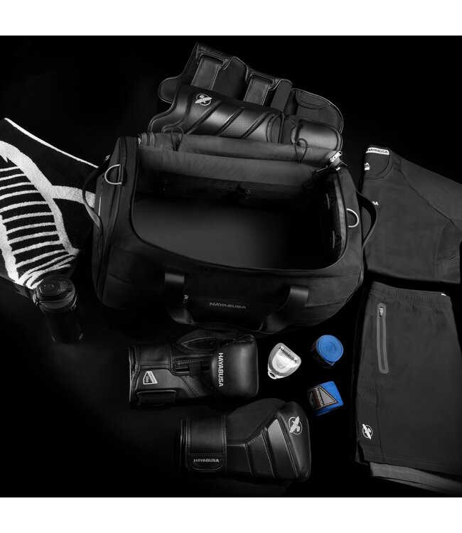 Hayabusa Airstream Athletic Duffle Bag 50L – Black – Ventilated Combat Sports Gym Bag