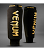 Venum Kontact Schienbeinschoner Ohne Fußschutz Schwarz/Gold für Kickboxen, Muay Thai & MMA