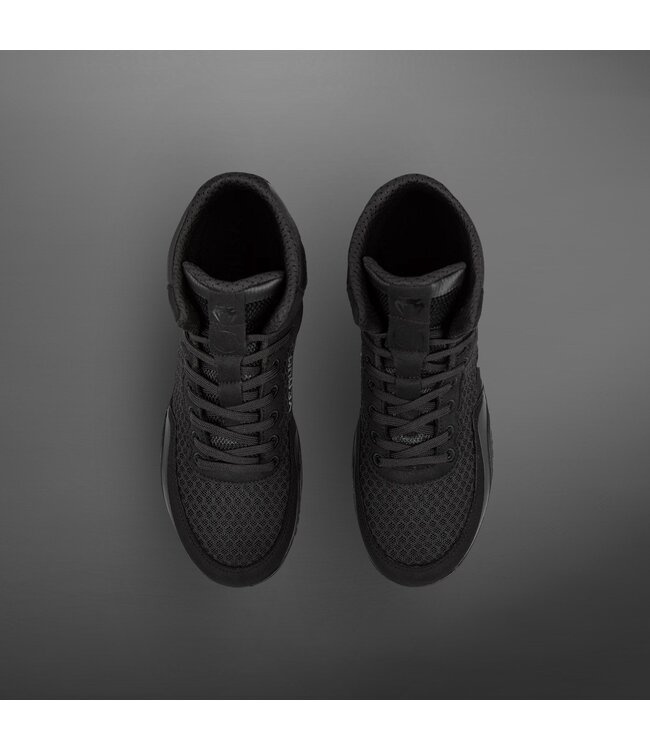 Venum Elite Wrestling Shoes Zwart/Zwart - Lichtgewicht Worstelschoenen met Optimale Grip