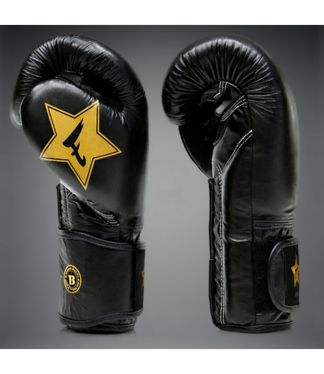 Fairtex x Booster FXB Boxhandschuhe Schwarz/Gold - Muay Thai & Kickboxen