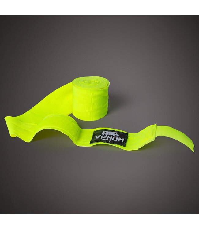 Venum Kontact Boxbandagen 4,5 m Neo Yellow –  Elastische Boxbandagen für Boxen & Kickboxen