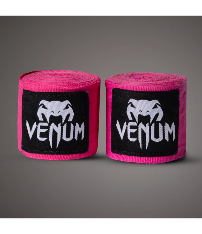 Venum Kontact Boksbandages 4,5 m Roze – Elastische Boksbandages voor Boksen & Kickboksen
