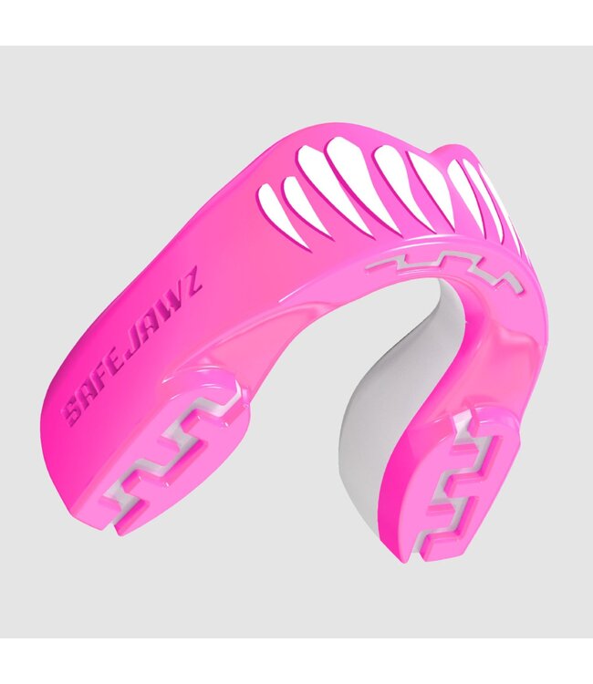 SAFEJAWZ Pink Viper Mouthguard – Pink Boxing and Kickboxing Gum Shield