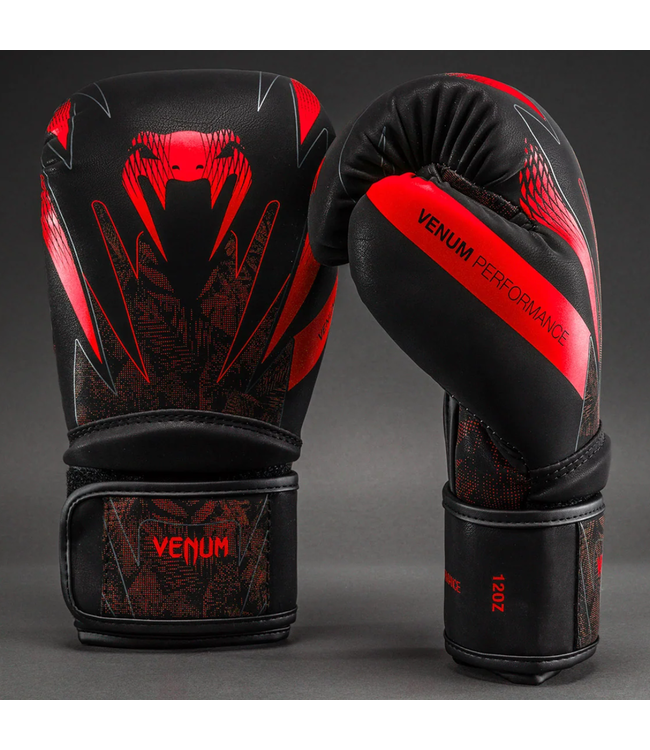 Venum Amazonia Reborn Impact Bokshandschoenen Zwart/Rood – Boksen en Kickboksen