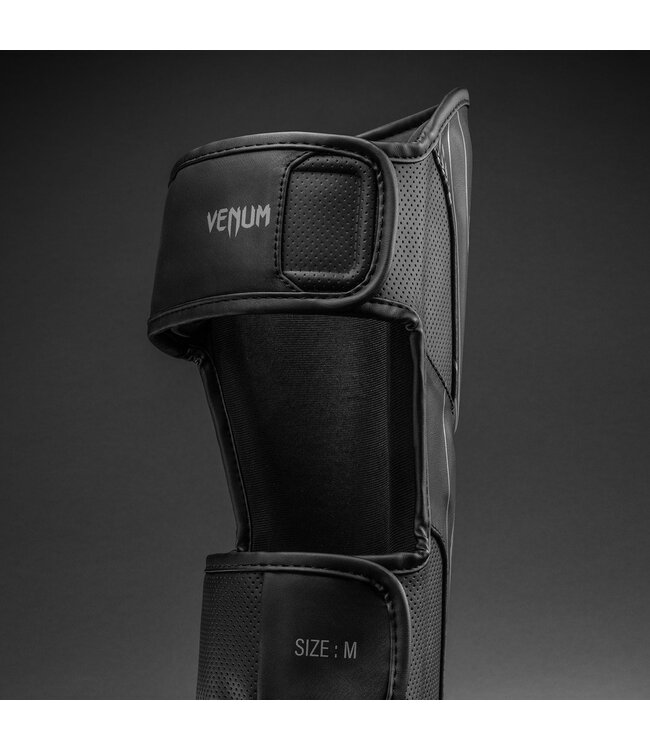 Venum Amazonia Reborn Impact Evo Shin Guards Black/Grey – For Muay Thai & Kickboxing