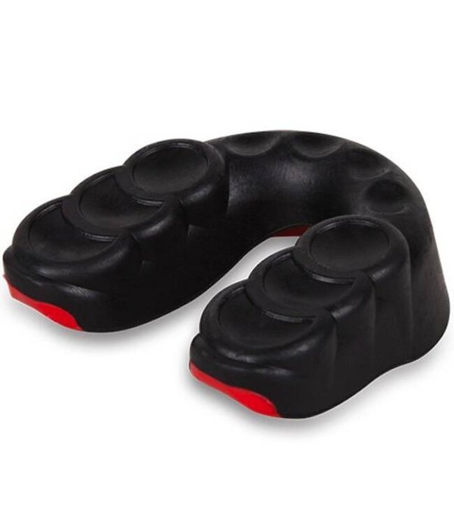Venum Challenger Mouth Guard Schwarz Rot mit High Density Rubber Frame und Gel Frame