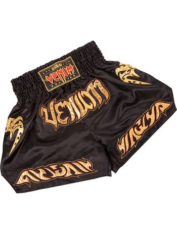 Venum Venum Tribal Muay Thaï Black Gold Fight Shorts