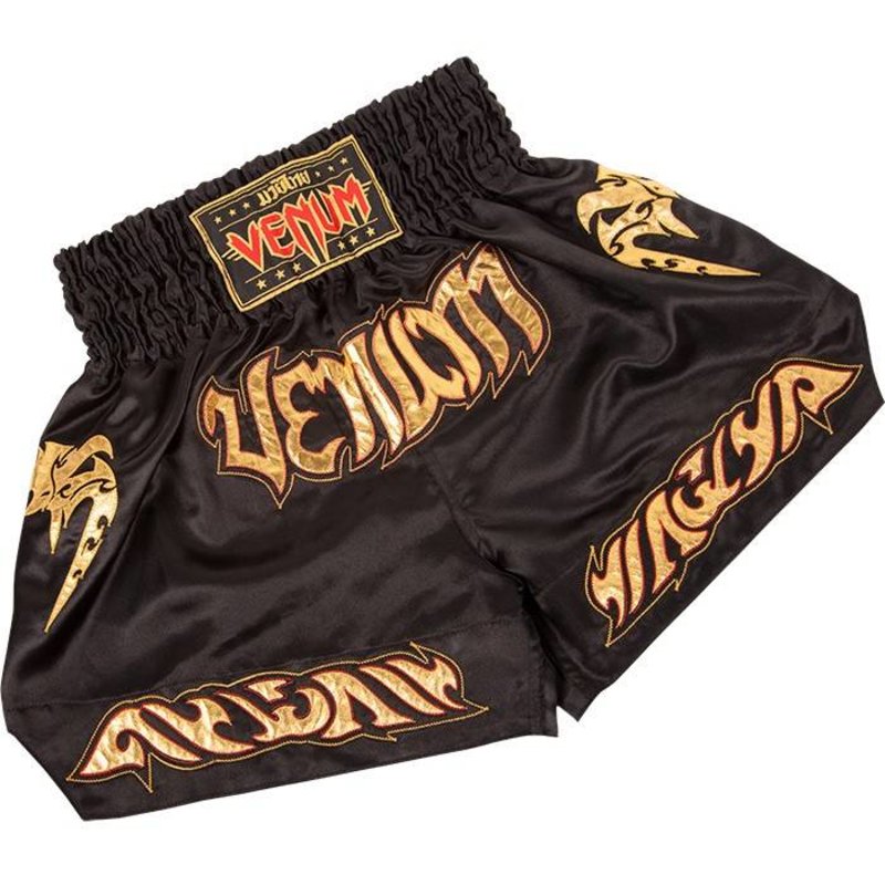 Venum Venum Tribal Muay Thaï Black Gold Fight Shorts
