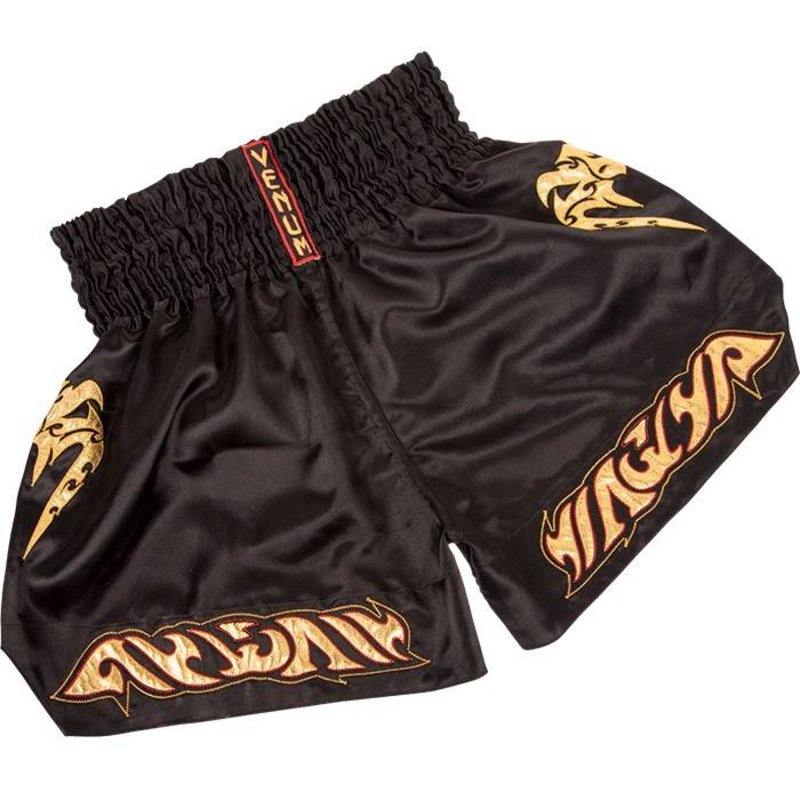 Venum Venum Tribal Muay Thaï Black Gold Fight Shorts