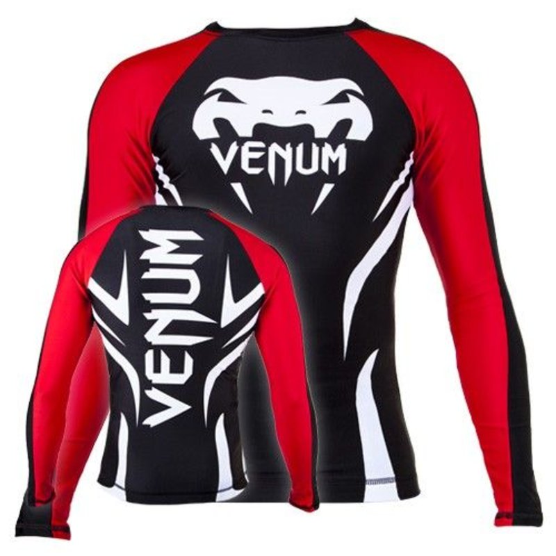 Venum Venum Electron 2.0 Rash Guard Zwart Lange Mouwen