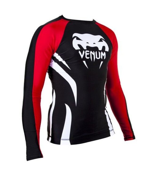 Venum Electron 2.0 Rashguard Black Long Sleeves
