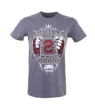 Venum Venum shirts Built 2 Strike Grey Kickboxing Clothing