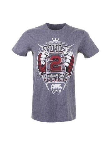 Venum Venum Built 2 Strike T Shirts Grey Vechtsport Kleding