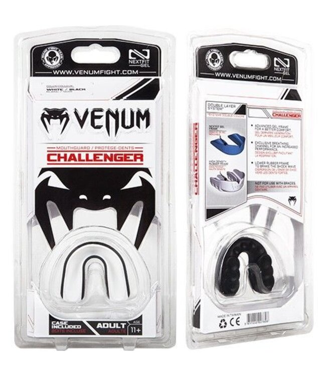 Venum Challenger mondbeschermer zwart wit