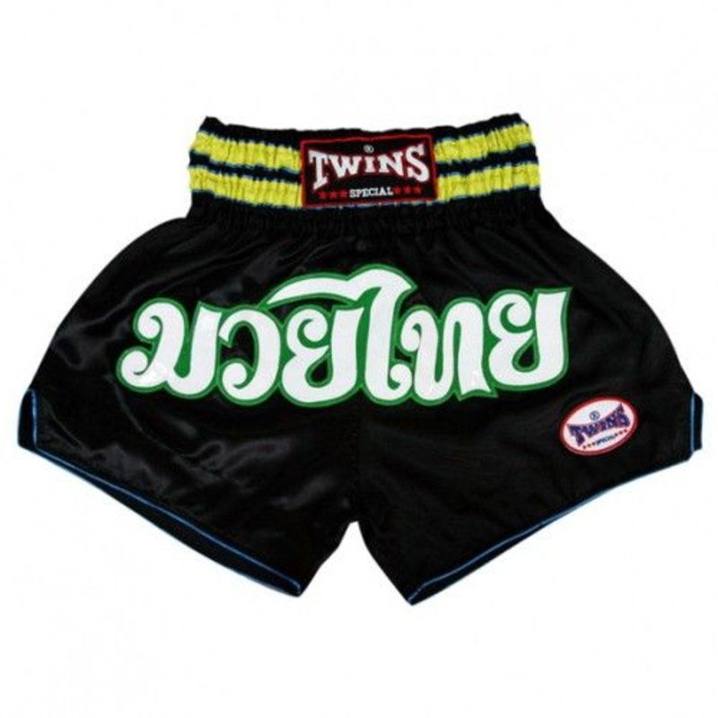 Twins Muay Thai Boxing Shorts Bow-knot Black, affordable and direct from  Thailand