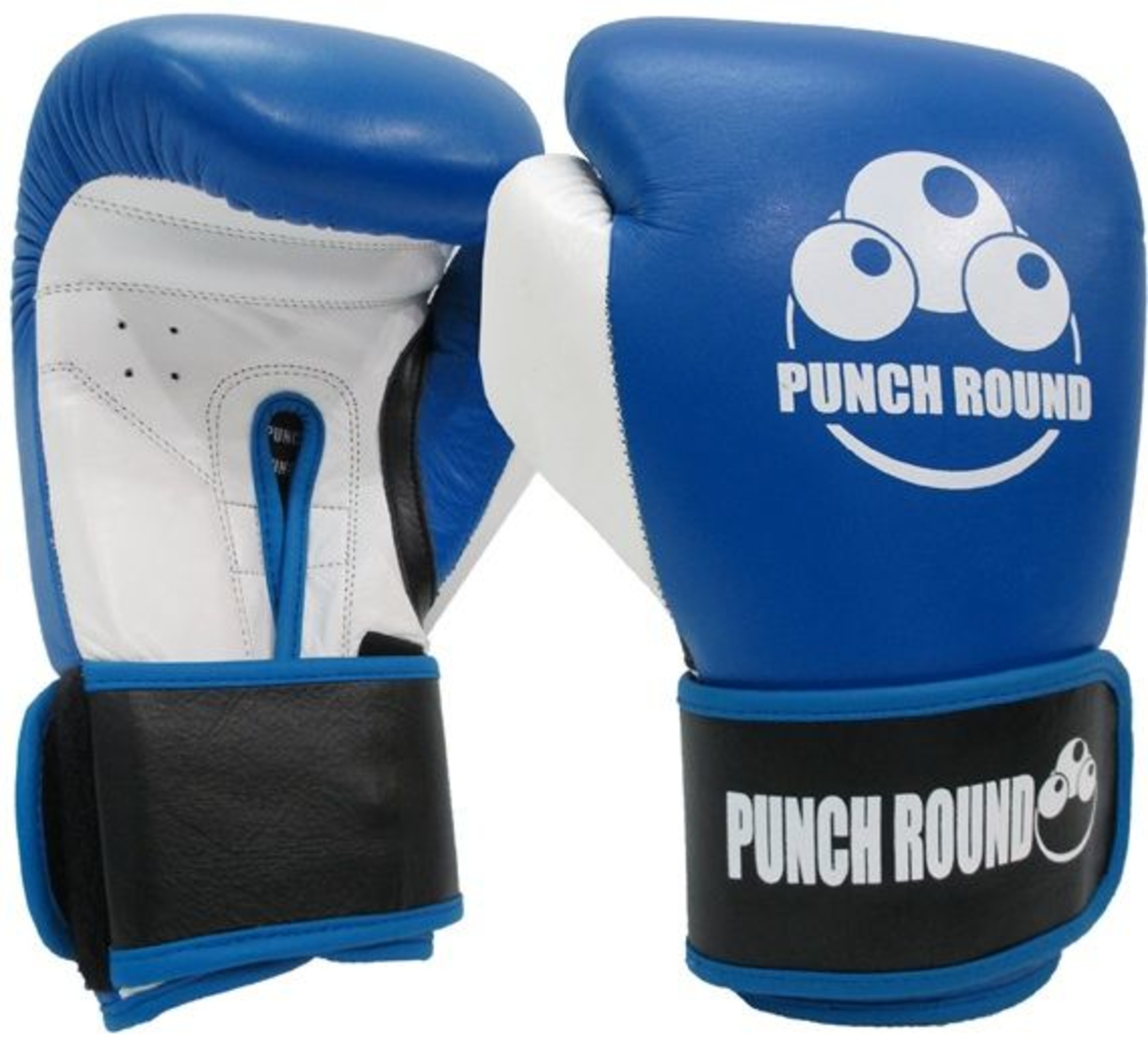 Punch Round™ ELITE PRO Boxing Gloves Blue White FIGHTWEAR SHOP EUROPE
