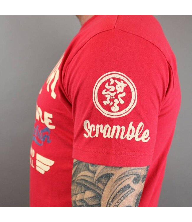 SCRAMBLE Kaminari T Shirts red by Scramble Fightwear