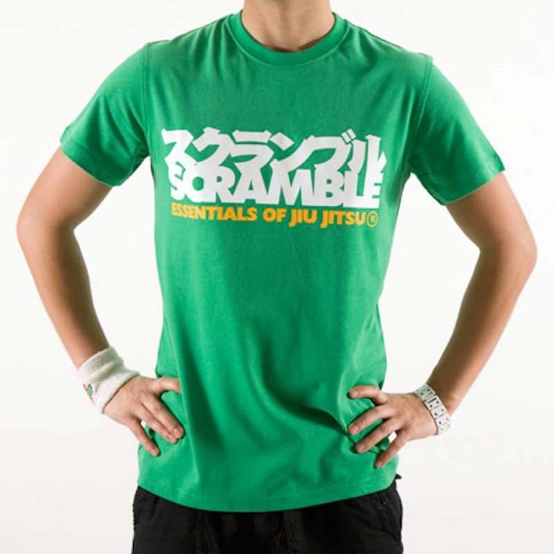 Scramble SCRAMBLE BJJ Essentials T Shirt Green by Scramble Fightwear