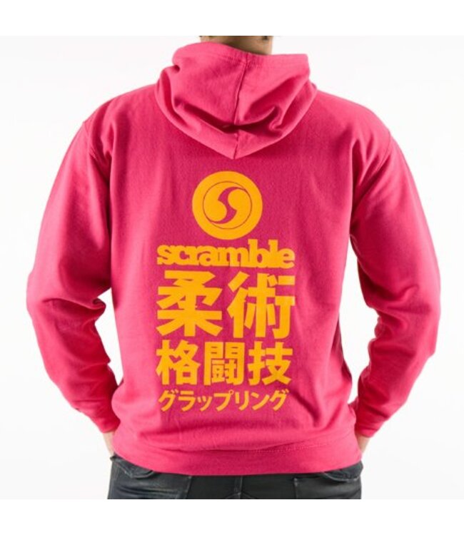 Scramble SCRAMBLE Newaza Hoody Hot Pink by Scramble Fightwear