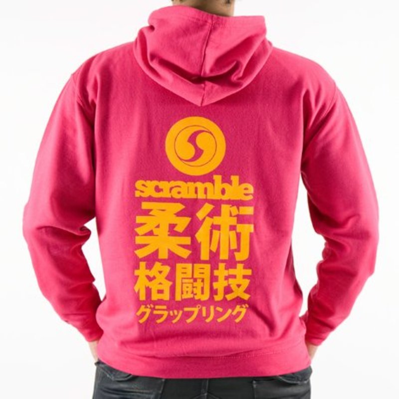 Scramble SCRAMBLE Newaza Hoody Hot Pink by Scramble Fightwear