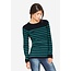 Milker Nursing grün-schwarz gestreifter Umstandspulli - Stillpulli - BIO von Milker Nursing
