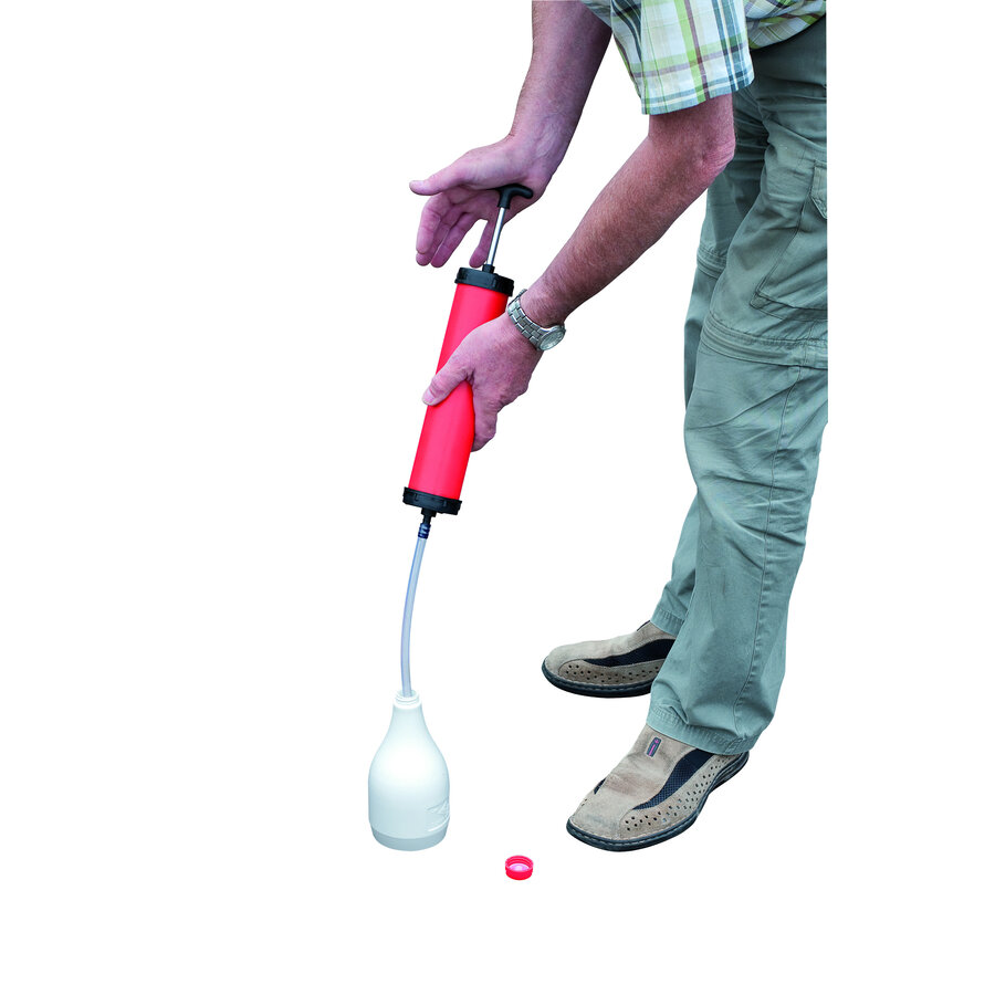 3-staps olieverversing set voor tuinmachines