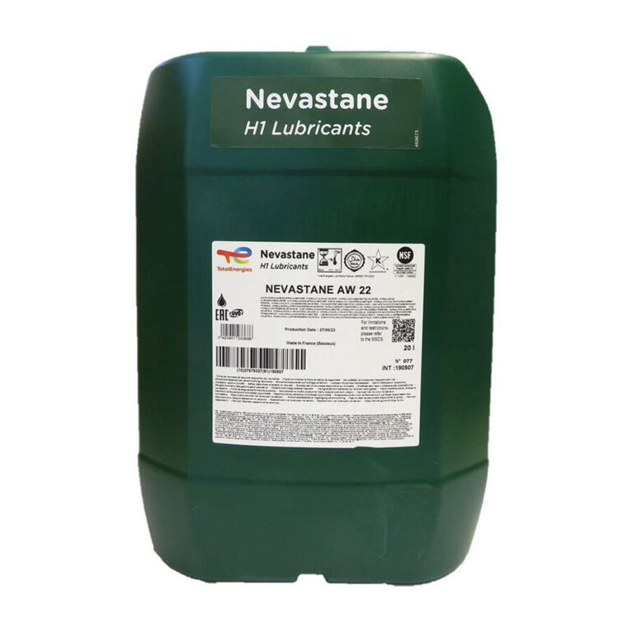 NEVASTANE AW Hydraulische voedselveilige witte minerale olie