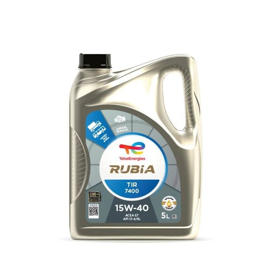 TotalEnergies Rubia TIR 7400 15W40 Multigrade motorolie voor dieselmotoren