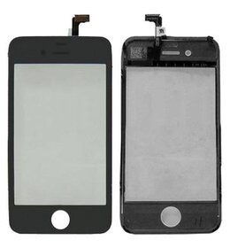 iPhone 4 Displayglas + Digitizer ZWART