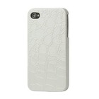 iPhone Krokodillen Leren Case - WIT